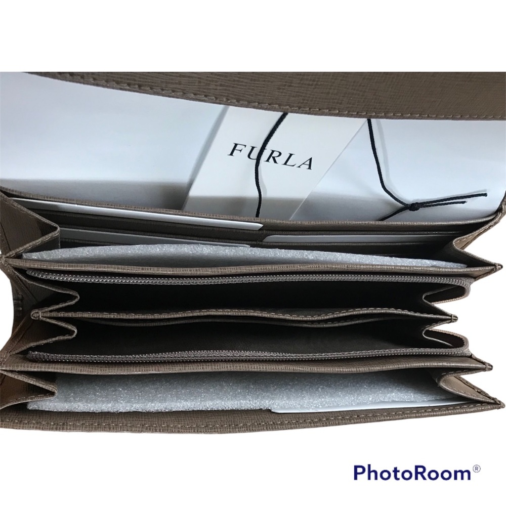 Furla Leather Wallet NWT - Babylon XL Bifold - Color Daino - Picture 7 of 13